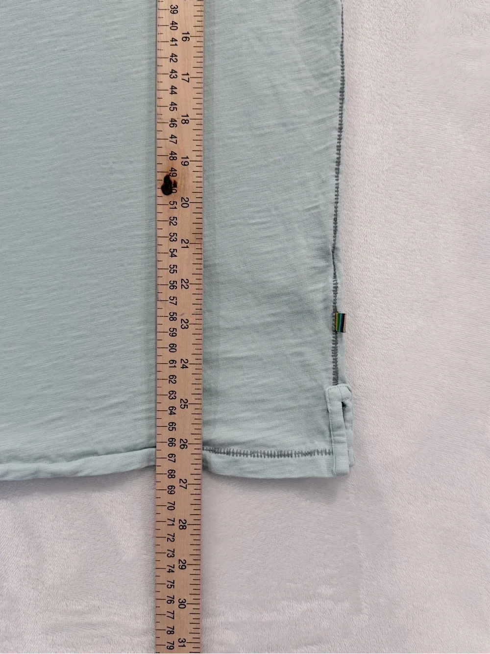 True Grit California Polo Shirt Men’s Large Light Blue 100% Cotton Pocket Polo